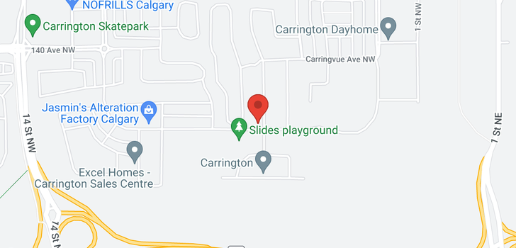 map of 158 CARRINGVUE MR NW